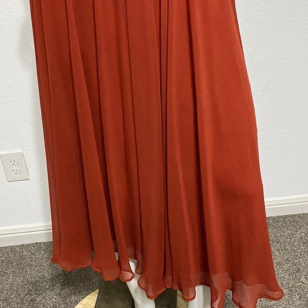BCBGMaxAzria Rust V-Neck Dress - Picture 5 of 5